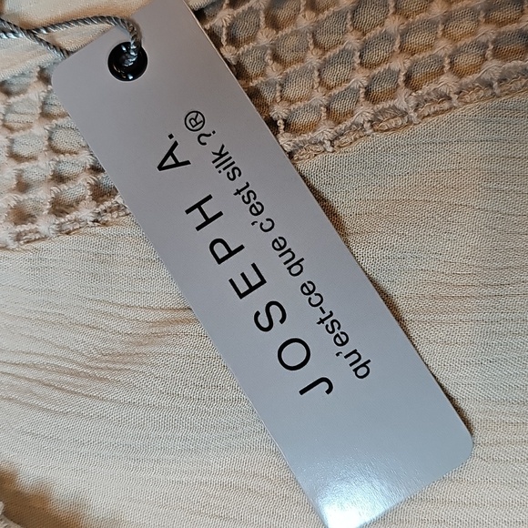 NWT JOSEPH A CREAM CROCHETED LONG SLEEVE PULLOVER BOHO BLOUSE - Picture 15 of 16